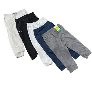5 pair boys 2T joggers/sweatpants. Blue, grays & black.